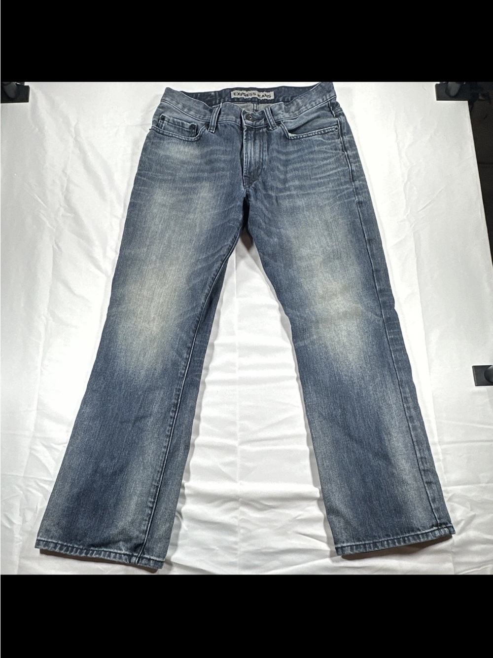 Express Jeans Men’s Kington Classic Fit Bootcut Dark Blue Denim Jeans